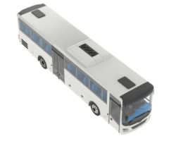 City bus isolated on background. 3d rendering - illustration png