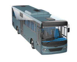 City bus isolated on background. 3d rendering - illustration png