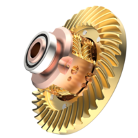 transmissão roda dentada rodas isolado em fundo. 3d Renderização - ilustração png