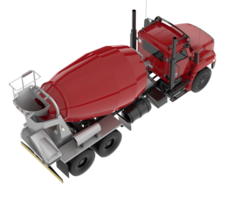 Beton Rührgerät LKW isoliert auf Hintergrund. 3d Rendern - - Illustration png