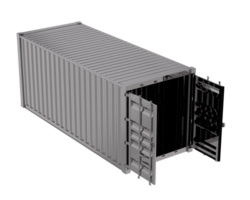 Open container isolated on background. 3d rendering - illustration png