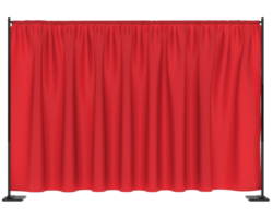 Curtain event divider isolated on background. 3d rendering - illustration png