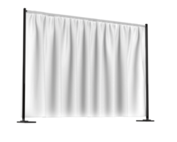 Curtain event divider isolated on background. 3d rendering - illustration png