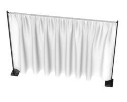 Curtain event divider isolated on background. 3d rendering - illustration png