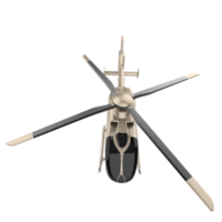 Modern helicopter isolated on background. 3d rendering - illustration png