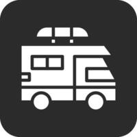 icono de vector de autocaravana