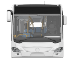 City bus isolated on background. 3d rendering - illustration png