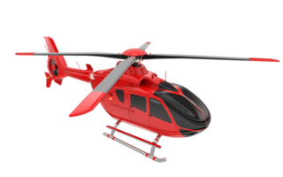 Modern helicopter isolated on background. 3d rendering - illustration png