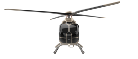 moderno helicóptero isolado em fundo. 3d Renderização - ilustração png