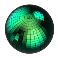 Disko Ball isoliert auf Hintergrund. 3d Rendering- Illustration png