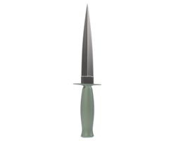 Dagger isolated on background. 3d rendering - illustration png