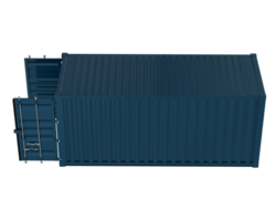 Open container isolated on background. 3d rendering - illustration png