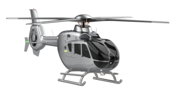 moderno helicóptero isolado em fundo. 3d Renderização - ilustração png