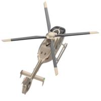 Modern helicopter isolated on background. 3d rendering - illustration png