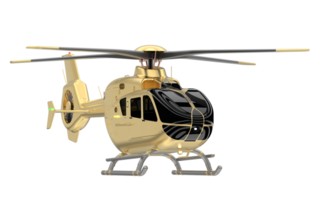 moderno helicóptero isolado em fundo. 3d Renderização - ilustração png