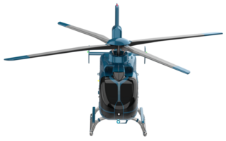 Modern helicopter isolated on background. 3d rendering - illustration png