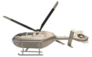 Modern helicopter isolated on background. 3d rendering - illustration png