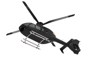 Modern helicopter isolated on background. 3d rendering - illustration png