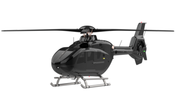 Modern helicopter isolated on background. 3d rendering - illustration png