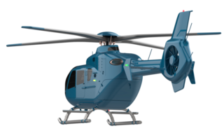 Modern helicopter isolated on background. 3d rendering - illustration png