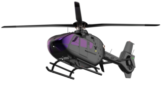 Modern helicopter isolated on background. 3d rendering - illustration png