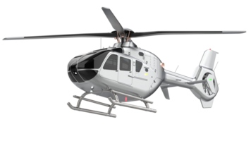 Modern helicopter isolated on background. 3d rendering - illustration png