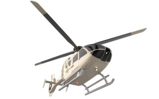 Modern helicopter isolated on background. 3d rendering - illustration png