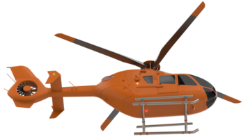 moderno helicóptero isolado em fundo. 3d Renderização - ilustração png