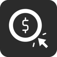 pago por clic icono de vector