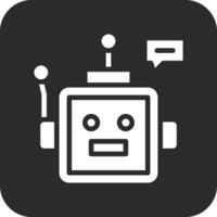 icono de vector de bot de chat