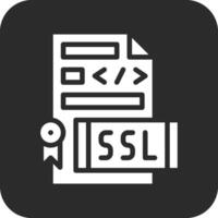 ssl archivo vector icono