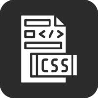 icono de vector de archivo css