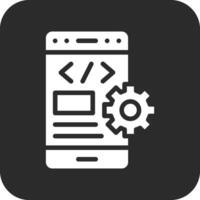 Mobile Coding Vector Icon