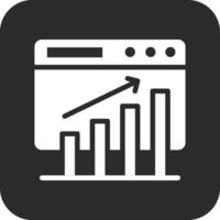 Website Bar Graph Vector Icon