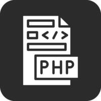 icono de vector de archivo php