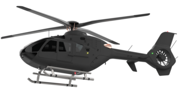 Modern helicopter isolated on background. 3d rendering - illustration png