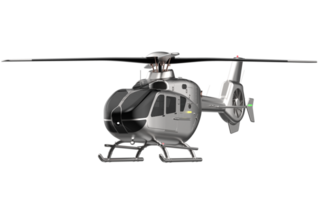 Modern helicopter isolated on background. 3d rendering - illustration png