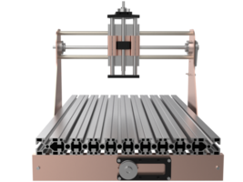 CNC machine isolated on background. 3d rendering - illustration png