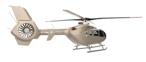 moderno helicóptero aislado en antecedentes. 3d representación - ilustración png