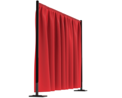 Curtain event divider isolated on background. 3d rendering - illustration png