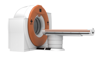 CT scanner isolated on background. 3d rendering - illustration png