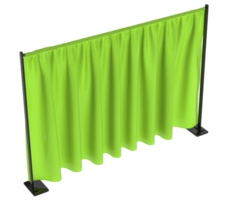 Curtain event divider isolated on background. 3d rendering - illustration png