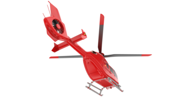 Modern helicopter isolated on background. 3d rendering - illustration png