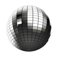 Disko Ball isoliert auf Hintergrund. 3d Rendering- Illustration png