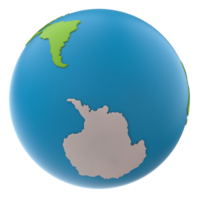 planeet aarde geïsoleerd Aan achtergrond. 3d renderen - illustratie png