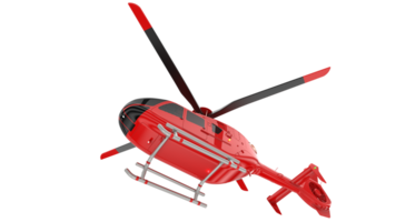 Modern helicopter isolated on background. 3d rendering - illustration png