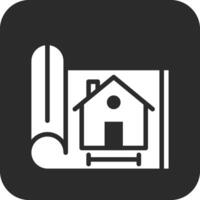 House Blueprint Vector Icon