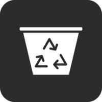 icono de vector de reciclaje