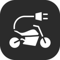 Electric Bike Vector Icon