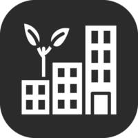 Green City Vector Icon